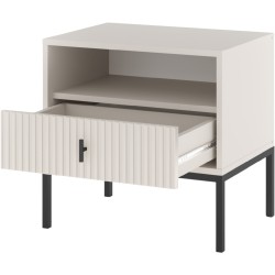 Szafka nocna MARVELLO kaszmir – szuflada i półka
