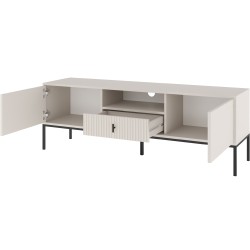 Szafka RTV MARVELLO Kaszmir – Ryflowany Front MDF