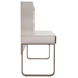 Biurko BOREO 120 cm – 2 szuflady, nadstawka, kaszmir / cappuccino
