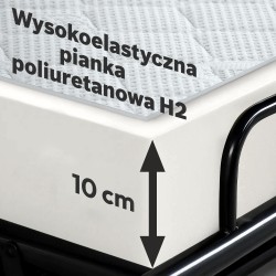Sofa PAVARTI z funkcją spania – włoski automat, materac PU 10 cm