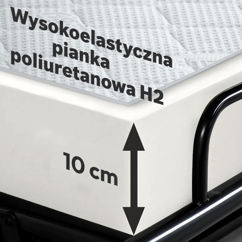 Sofa PAVARTI z funkcją spania – włoski automat, materac PU 10 cm