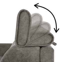 Sofa PAVARTI z funkcją spania – włoski automat, materac PU 10 cm