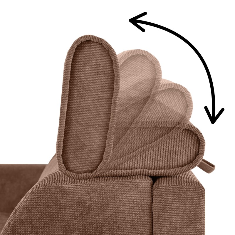 Sofa PAVARTI z funkcją spania – włoski automat, materac PU 10 cm