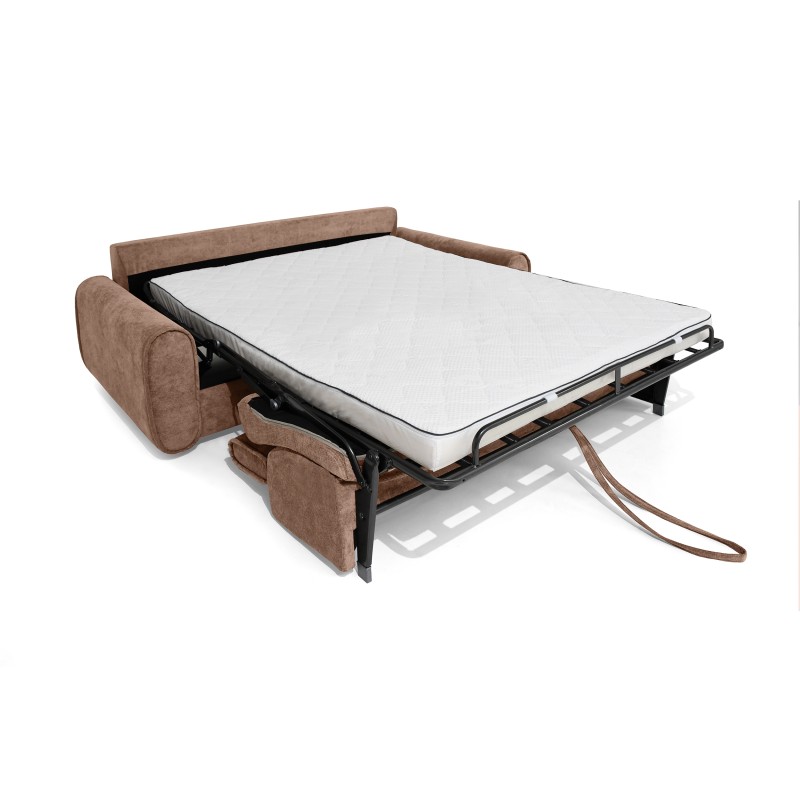 Sofa PAVARTI z funkcją spania – włoski automat, materac PU 10 cm