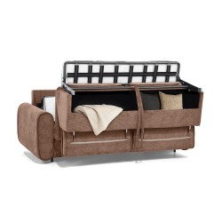 Sofa PAVARTI z funkcją spania – włoski automat, materac PU 10 cm