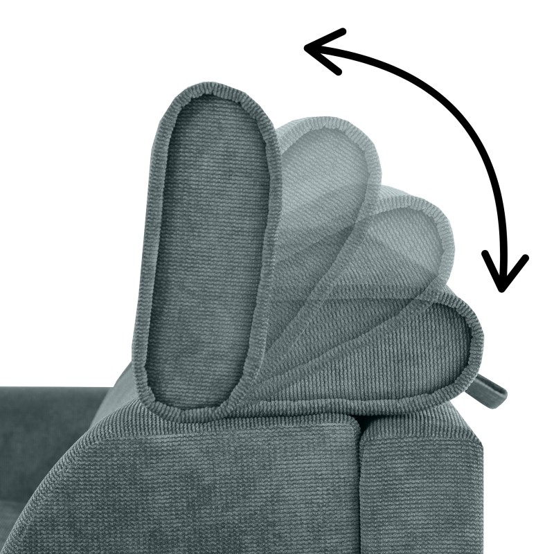 Sofa PAVARTI z funkcją spania – włoski automat, materac PU 10 cm