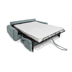 Sofa PAVARTI z funkcją spania – włoski automat, materac PU 10 cm