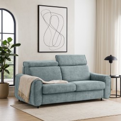 Sofa PAVARTI z funkcją spania – włoski automat, materac PU 10 cm