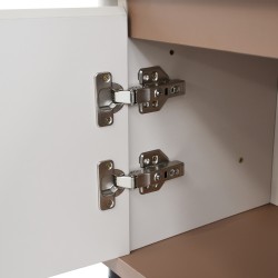 Garderoba BOREO 125 cm z Lustrem – 2 Drzwi, Metalowy Stelaż