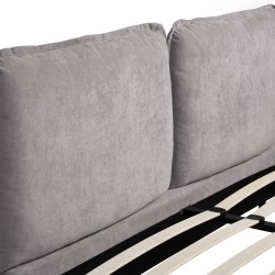 Łóżko SOMBRA 160x200 – Tapicerowane z Odpinanymi Poduszkami