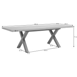 Stół TAVERO 160-240 cm – rozkładany stół