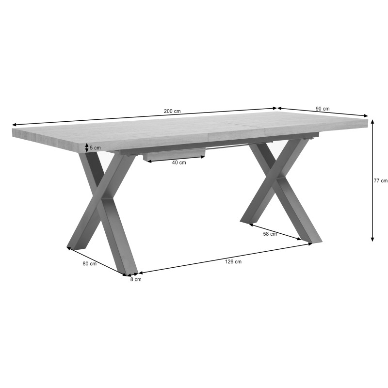Stół TAVERO 160-240 cm – rozkładany stół
