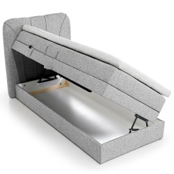 Łóżko Elektryczne ROMEO 90×200 cm – Kontynentalne z Topperem i Pojemnikiem