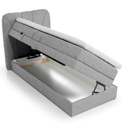 Łóżko Elektryczne ROMEO 90×200 cm – Kontynentalne z Topperem i Pojemnikiem