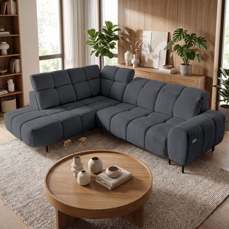 Narożnik SENZO 275x225 cm – Regulowane Siedzisko i Zagłówki