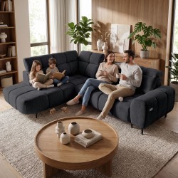 Narożnik SENZO 275x225 cm – Regulowane Siedzisko i Zagłówki