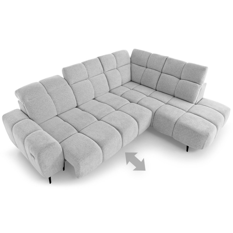 Narożnik SENZO 275x225 cm – Regulowane Siedzisko i Zagłówki