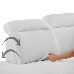 Narożnik U SORA 365 cm z funkcją spania i pojemnikiem