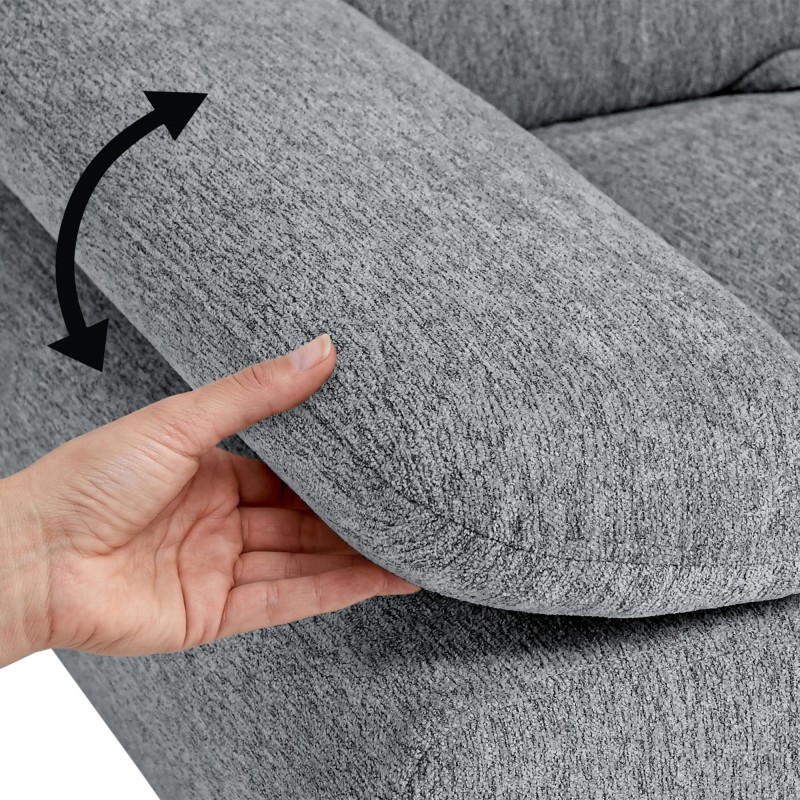 Narożnik SORA MINI 285x190 cm – Funkcja Spania, Pojemnik