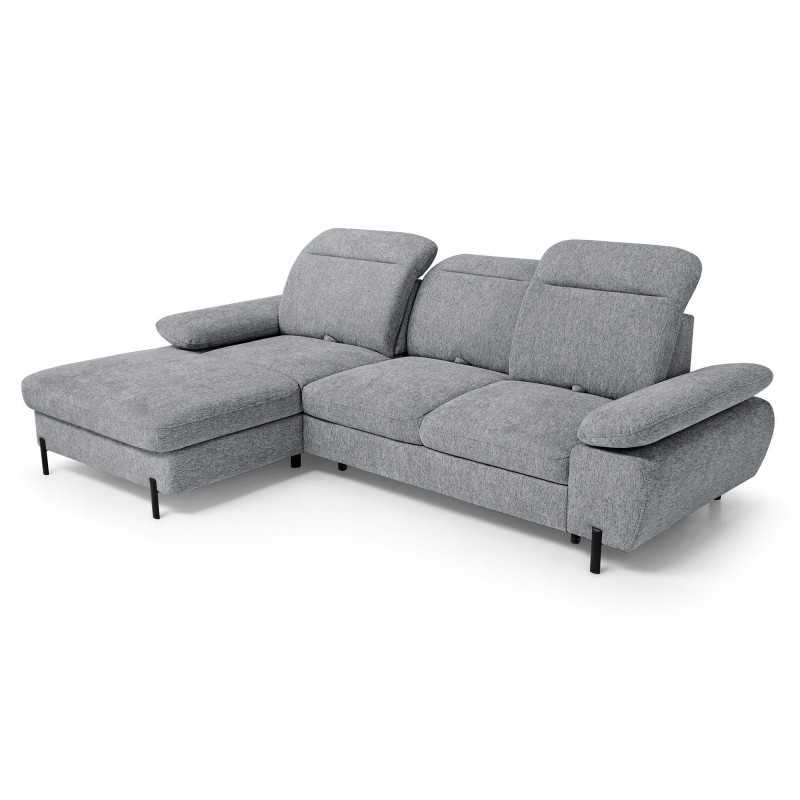 Narożnik SORA MINI 285x190 cm – Funkcja Spania, Pojemnik
