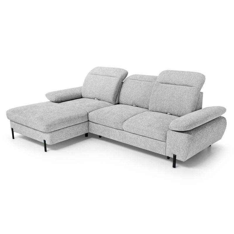 Narożnik SORA MINI 285x190 cm – Funkcja Spania, Pojemnik