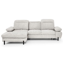Narożnik SORA MINI 285x190 cm – Funkcja Spania, Pojemnik