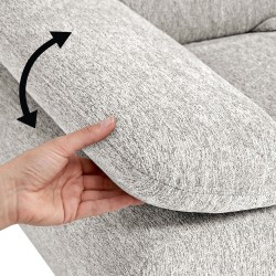 Narożnik SORA MINI 285x190 cm – Funkcja Spania, Pojemnik