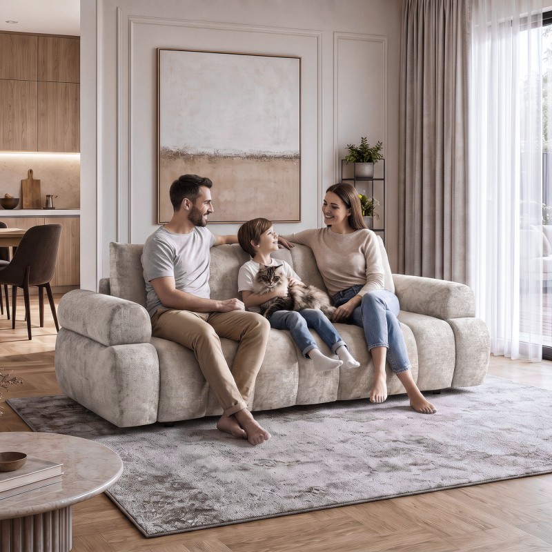 Sofa MAVI 255 cm z funkcją spania 195x145 cm – DL, Bonell, HR