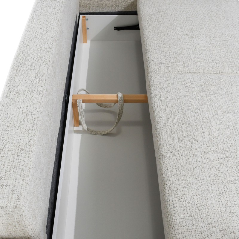 Sofa VITO 256 cm z funkcją spania i pojemnikiem | 200×144 cm