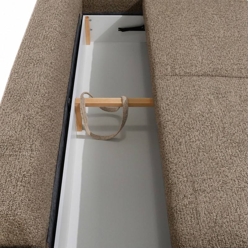 Sofa VITO 256 cm z funkcją spania i pojemnikiem | 200×144 cm
