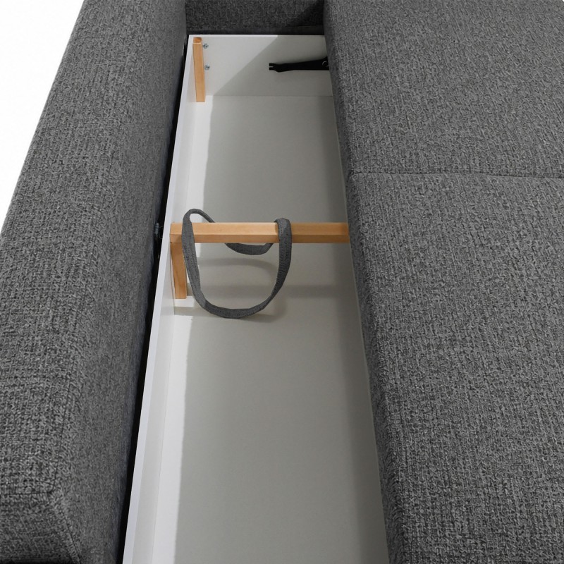 Sofa VITO 256 cm z funkcją spania i pojemnikiem | 200×144 cm