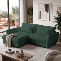 Narożnik CARO 240 cm z funkcją spania 163x200 i pojemnikiem