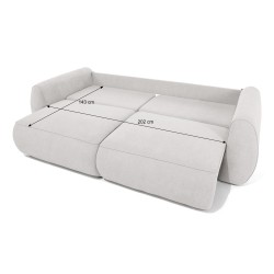 Sofa narożna BRAVO z funkcją spania 140x200 cm