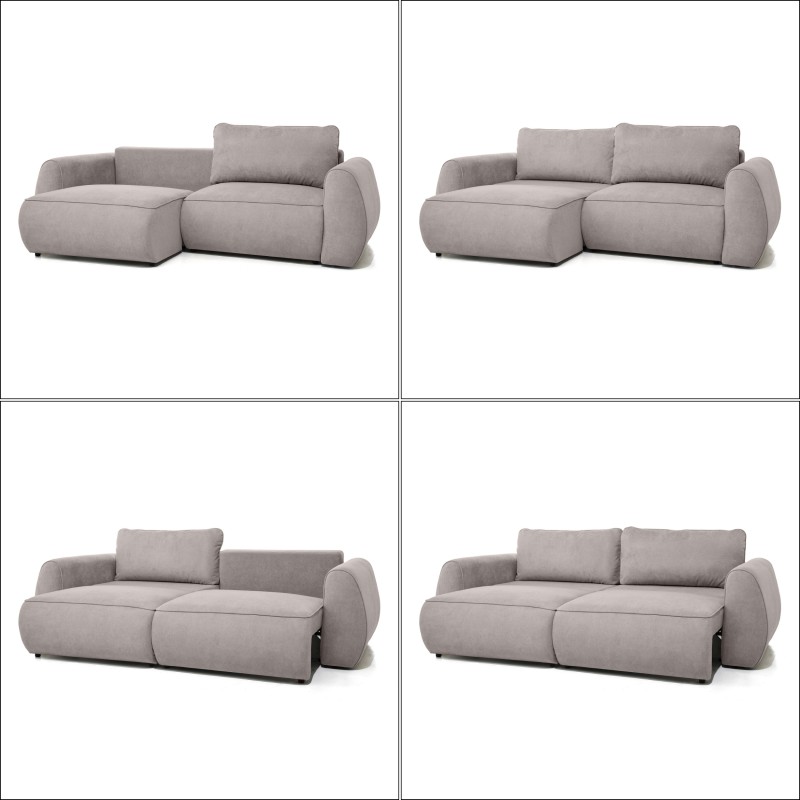 Sofa narożna BRAVO z funkcją spania 140x200 cm