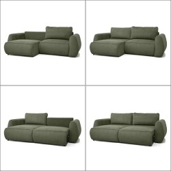 Sofa narożna BRAVO z funkcją spania 140x200 cm