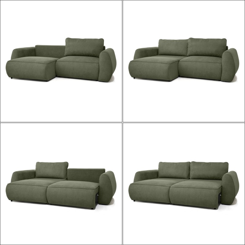 Sofa narożna BRAVO z funkcją spania 140x200 cm
