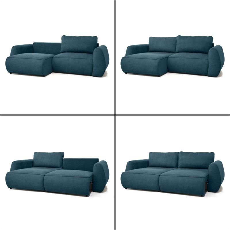 Sofa narożna BRAVO z funkcją spania 140x200 cm