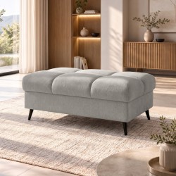 Pufa VINNI 100 cm – Nowoczesna Pufa z Metalowymi Nogami