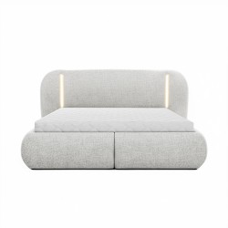 Łóżko CORFU z LED i pojemnikiem – 140/160/180x200 cm