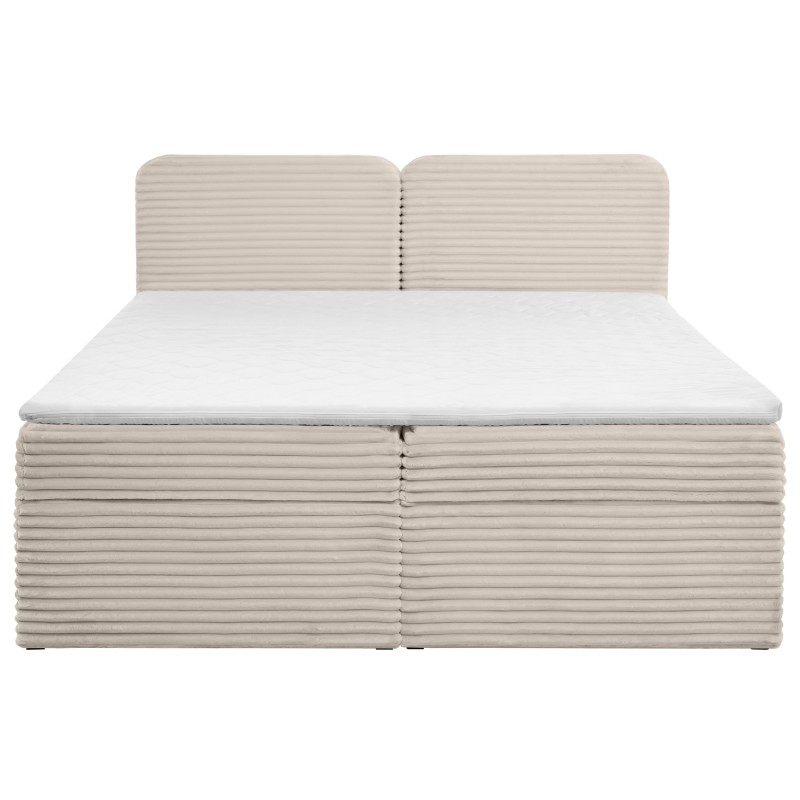 Łóżko kontynentalne LARS 140/160/180x200 – materac H3 + topper
