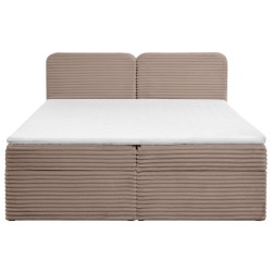 Łóżko kontynentalne LARS 140/160/180x200 – materac H3 + topper