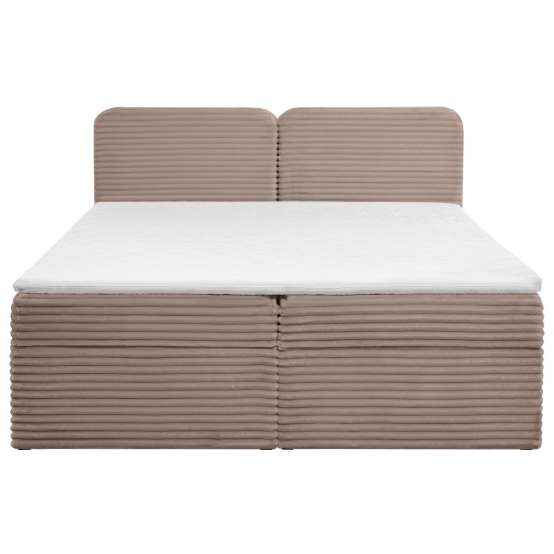 Łóżko kontynentalne LARS 140/160/180x200 – materac H3 + topper