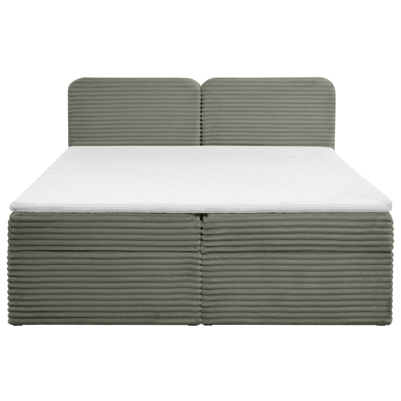Łóżko kontynentalne LARS 140/160/180x200 – materac H3 + topper