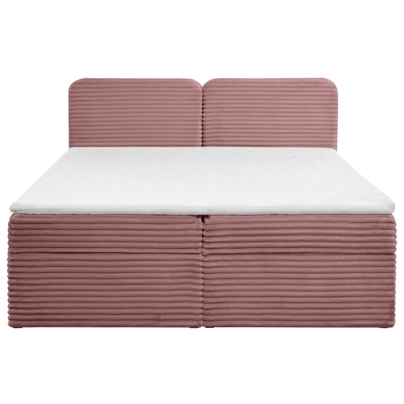 Łóżko kontynentalne LARS 140/160/180x200 – materac H3 + topper