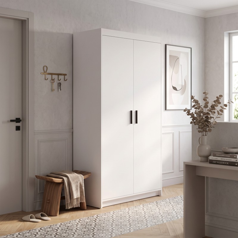 Szafa dwudrzwiowa ELENA z drążkiem i półkami | BeautySofa24.pl