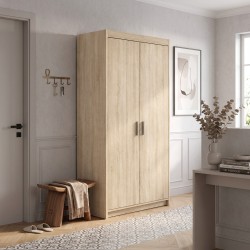 Szafa dwudrzwiowa ELENA z drążkiem i półkami | BeautySofa24.pl