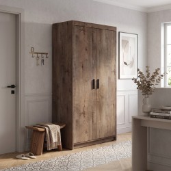 Szafa dwudrzwiowa ELENA z drążkiem i półkami | BeautySofa24.pl
