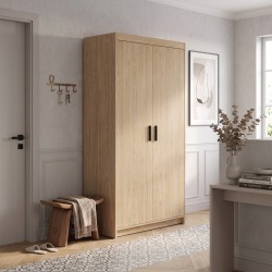 Szafa dwudrzwiowa ELENA z drążkiem i półkami | BeautySofa24.pl