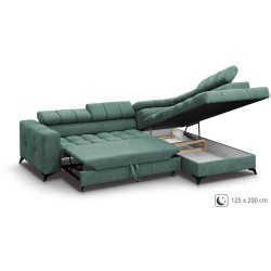 Narożnik z funkcją spania VOLF 🛋️ BeautySofa24.pl