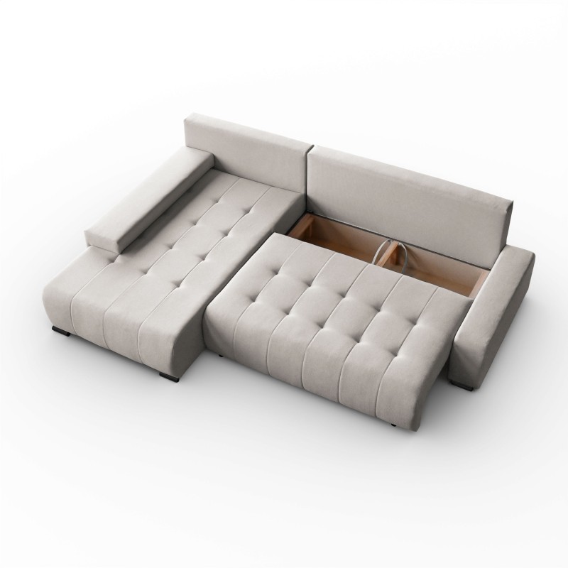 Narożnik z funkcją spania DRACO L Barrel | BeautySofa24.pl